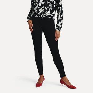 Betabrand Black Skinny Dress Yoga Pants L Long